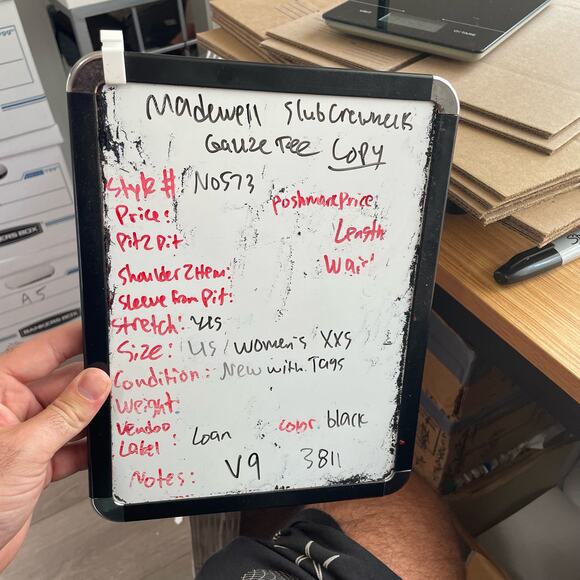 Madewell Slub Crewneck Cotton Casual Muscle Tee US Women's XXS New - Picture 6 of 6